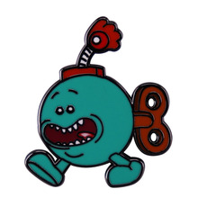 可爱的炸弹使命必达先生胸针动画科幻情景喜剧瑞克和莫蒂灵感徽章