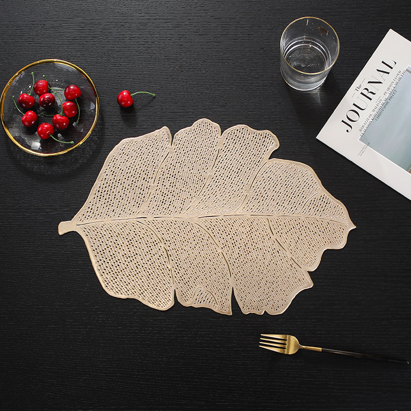 placemat pvc european style table mat non-slip and hot solid color heat proof mat western-style placemat placemat bowl coaster cup coaster in stock wholesale