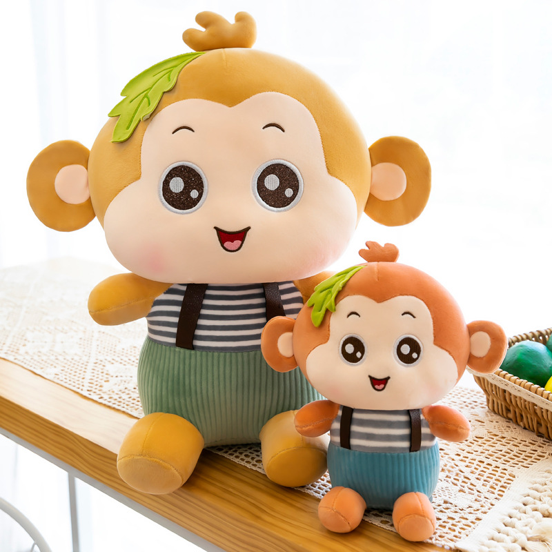 新款创意顽皮猴毛绒玩具公仔背带小猴子玩偶男女朋友生日礼物批发