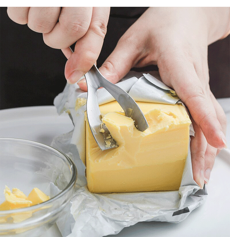 304不锈钢芝士角刀 家用奶酪切块刀 芝士黄油刀芝士刨黄油刮抹刀