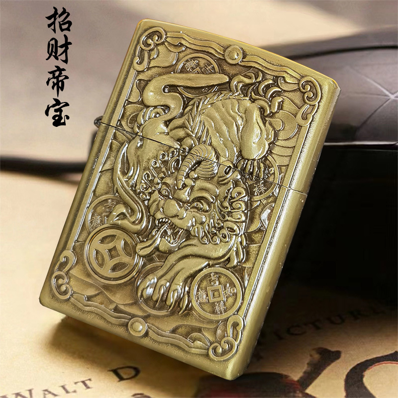 Creative Lol Metal Kerosene Lighter Relief Character League of Legends Lighter League Reward Gift Wholesale