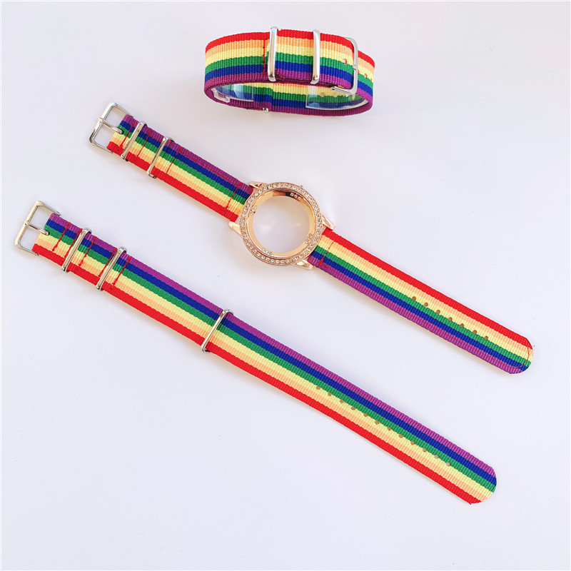 Best-Seller on Douyin Rainbow Bracelet WeChat Hot-Selling Ins Rainbow Bracelet Rainbow Bracelet Colorful Girl Heart Bracelet