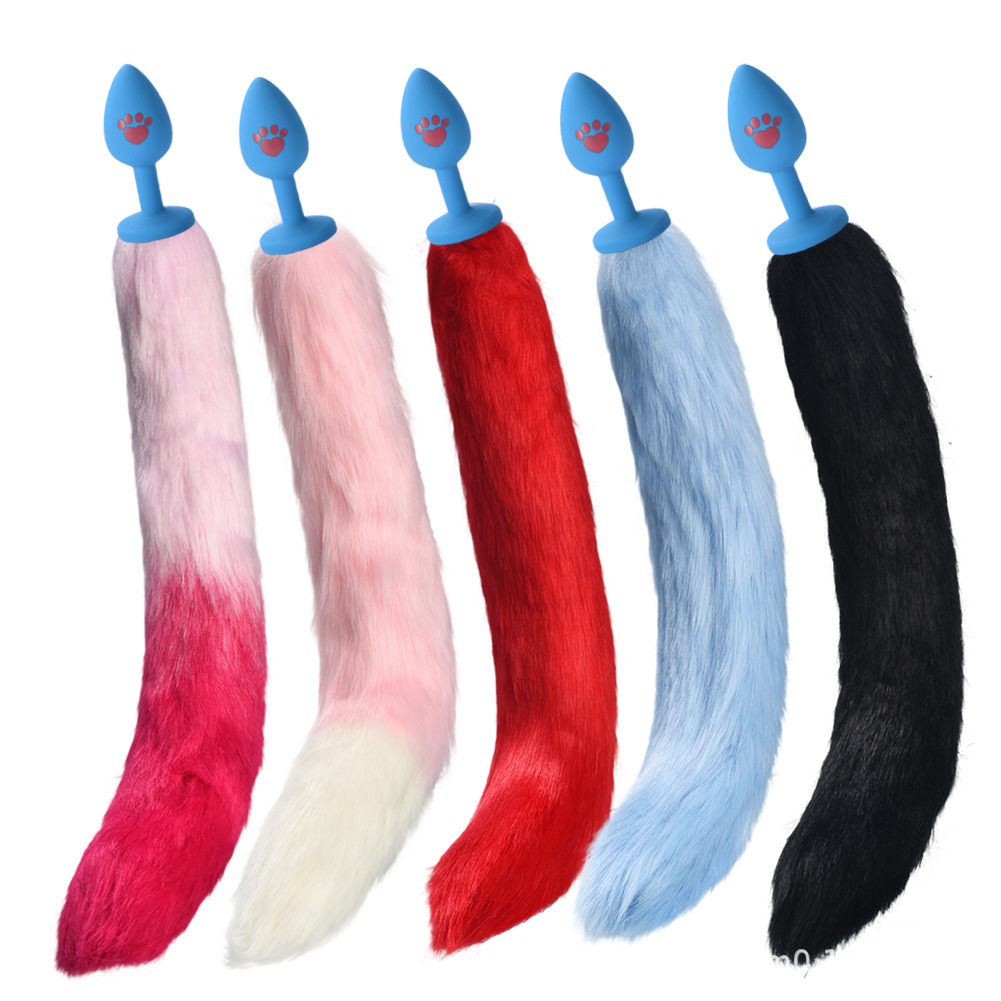 New Artificial Fox Tail Silk Screen Cat's Paw Silicone Butt Plug Alternative Sex Toys Foreign Trade American Adult Supplies