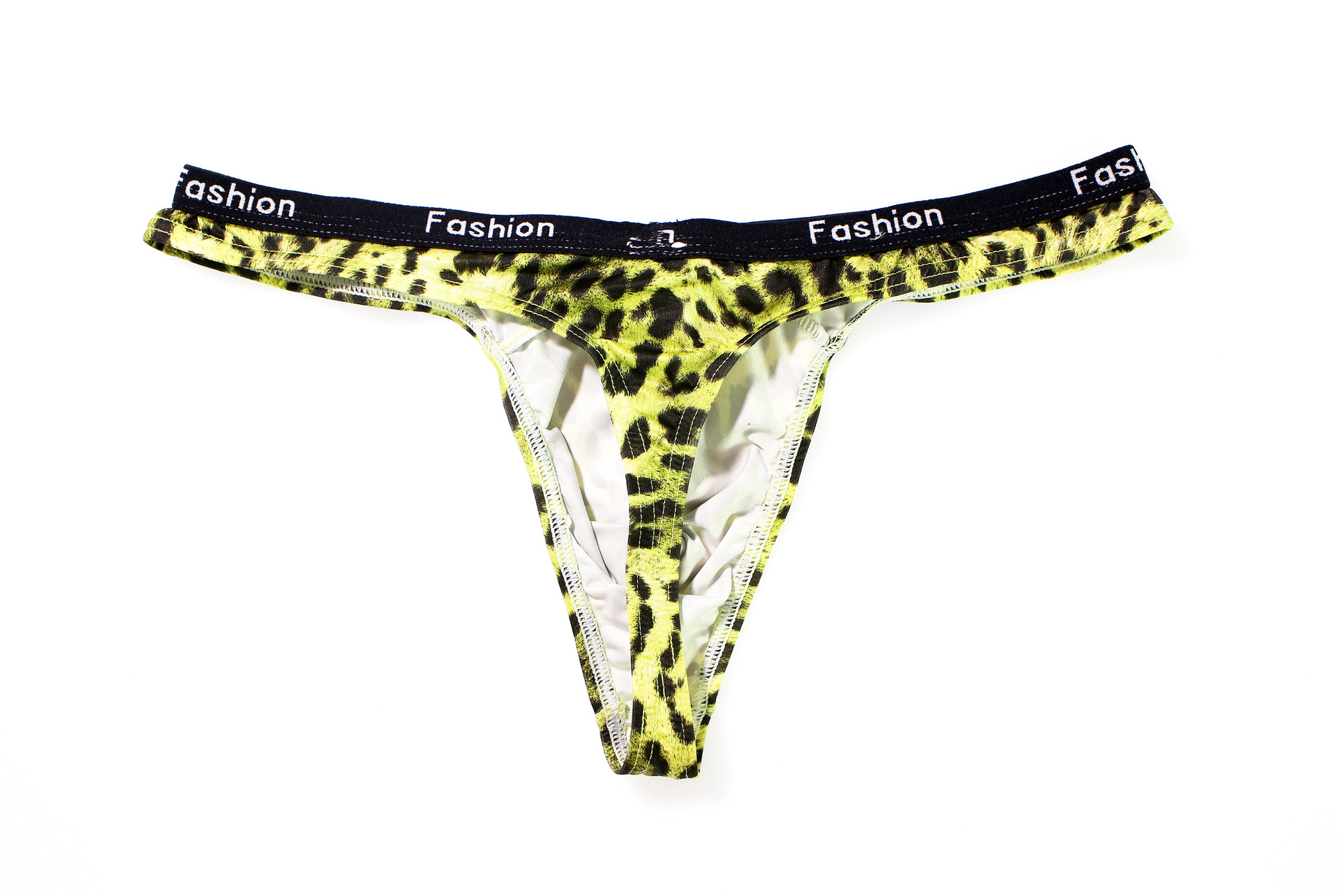 内依酷男士新款豹纹性感丁裤fashion低腰透气舒适t字裤