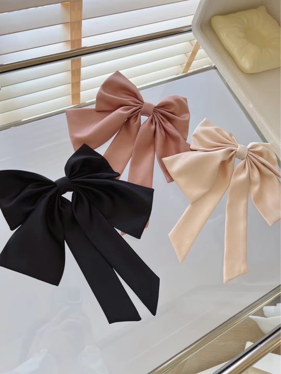 女式蝴蝶结手工顶夹散装粉色发夹-阿里巴巴