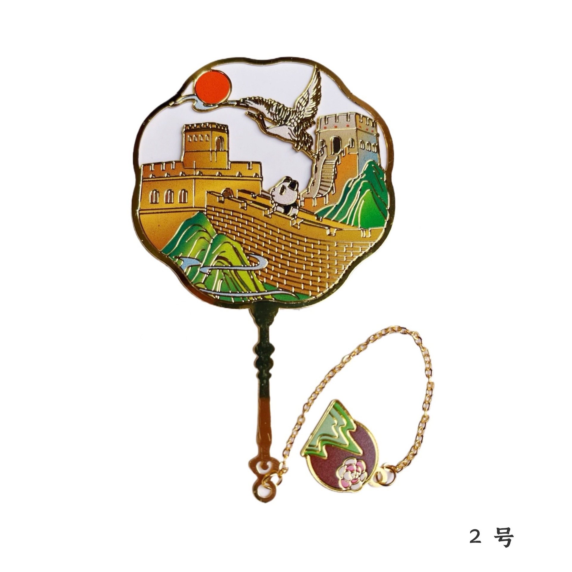 镂空金属书签 文创礼品 轻奢国潮 中国风 长城 龙 景点旅游纪念