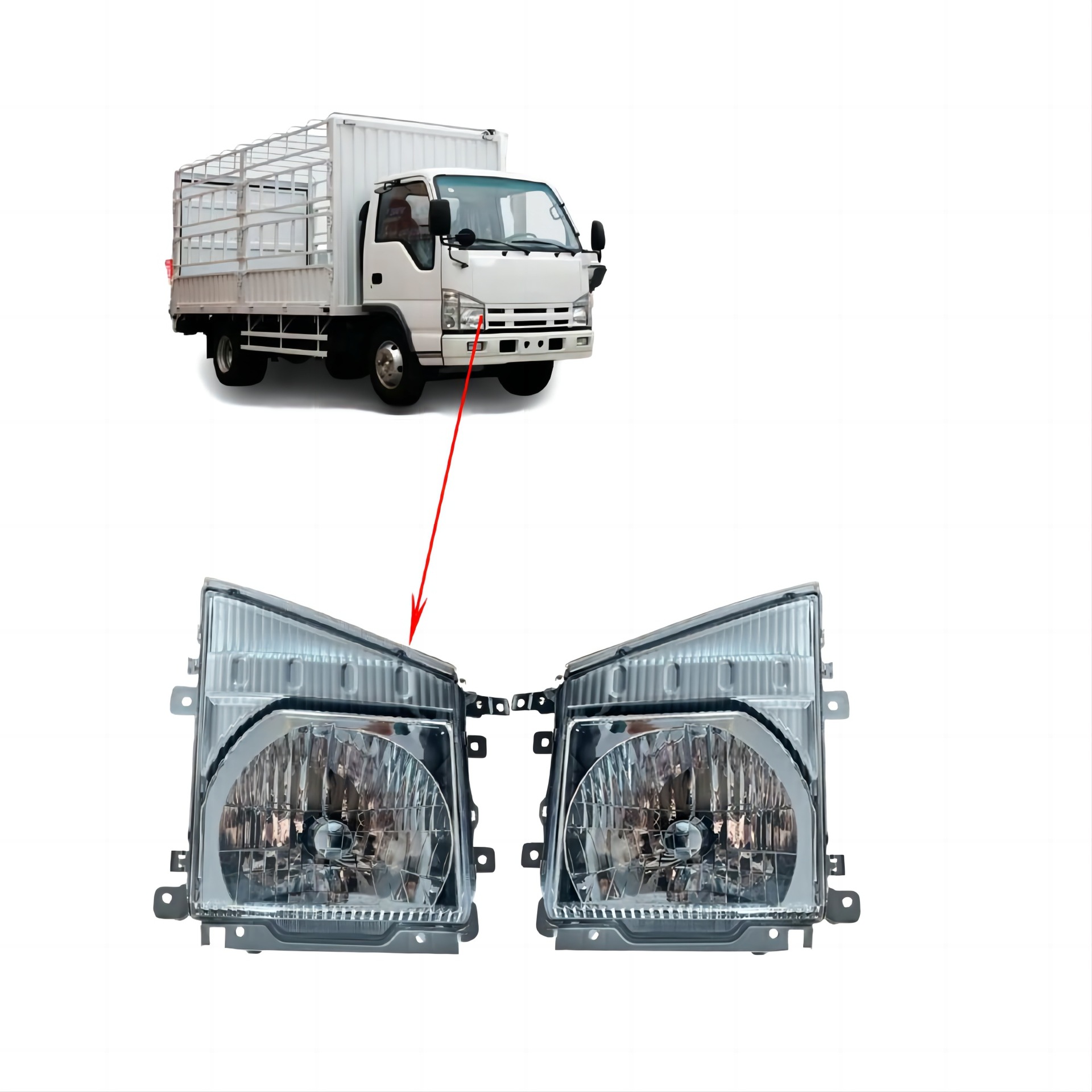 高质量日本卡车配件普通大灯适合于国四isuzufsr.ftr.fvr-阿里巴巴
