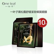 —叶子眼膜贴黑松露紧致蝶翼眼膜10片眼周护理品