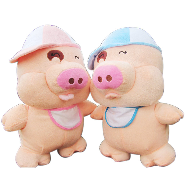 麦兜猪公仔麦兜兜毛绒玩具猪情侣创意生日礼物婚庆娃娃