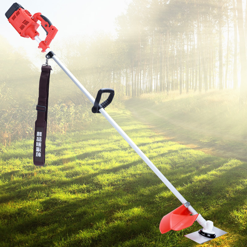 新型电动割草机充电式小型家用多功能农用收割锂电打草锄草除草机