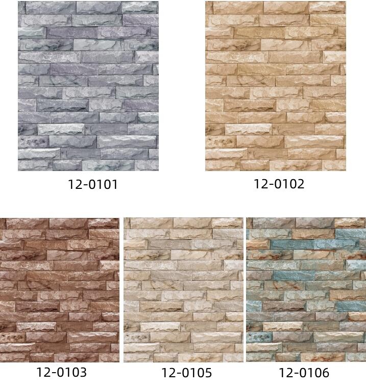 Chinese Retro Imitation Stone Pattern Wallpaper 3d Stone Wallpaper Pvc Brick Marble Wallpaper Manufacturer