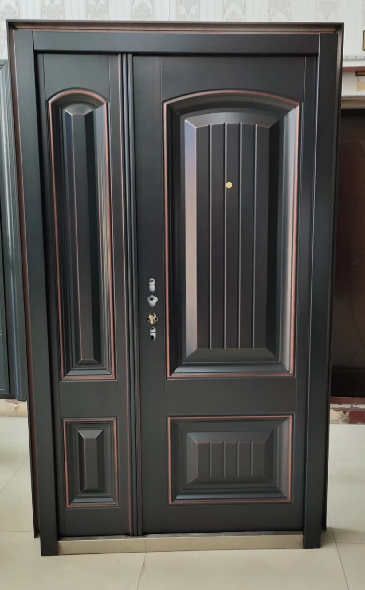 厂家直销防盗门安全门仿真铜门国标甲级公寓进户门单门子母门现货