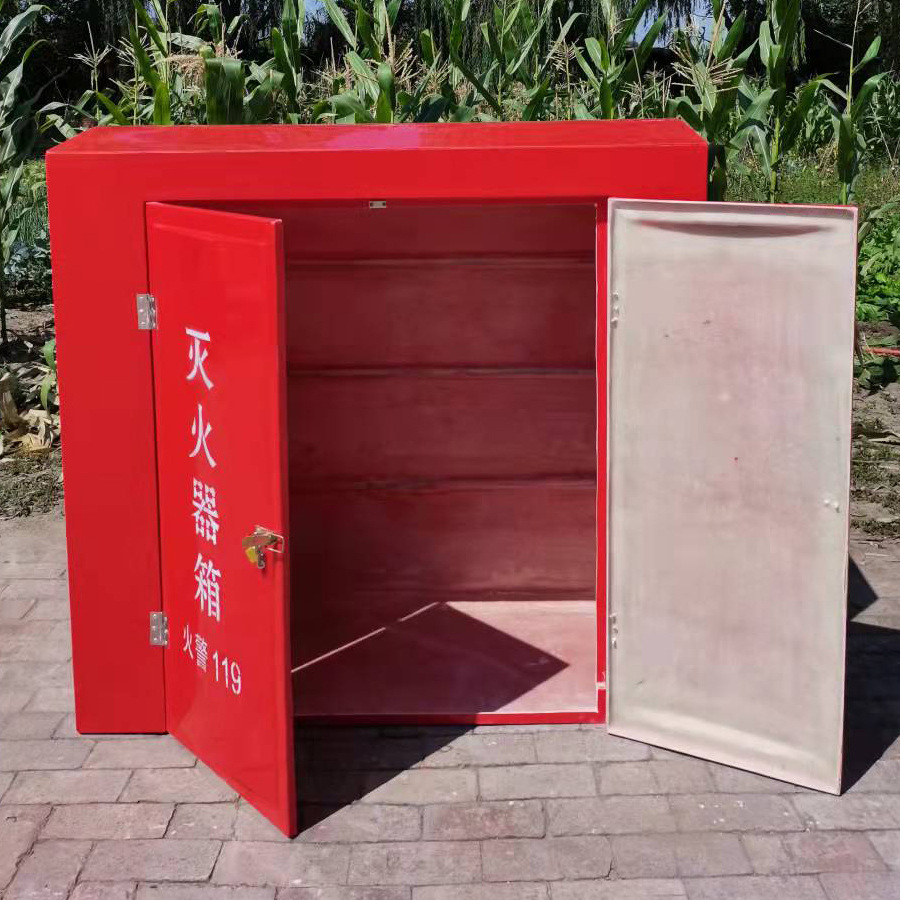 厂家直发35公斤35kg*2具玻璃钢灭火器箱 尺寸1400*700*1300