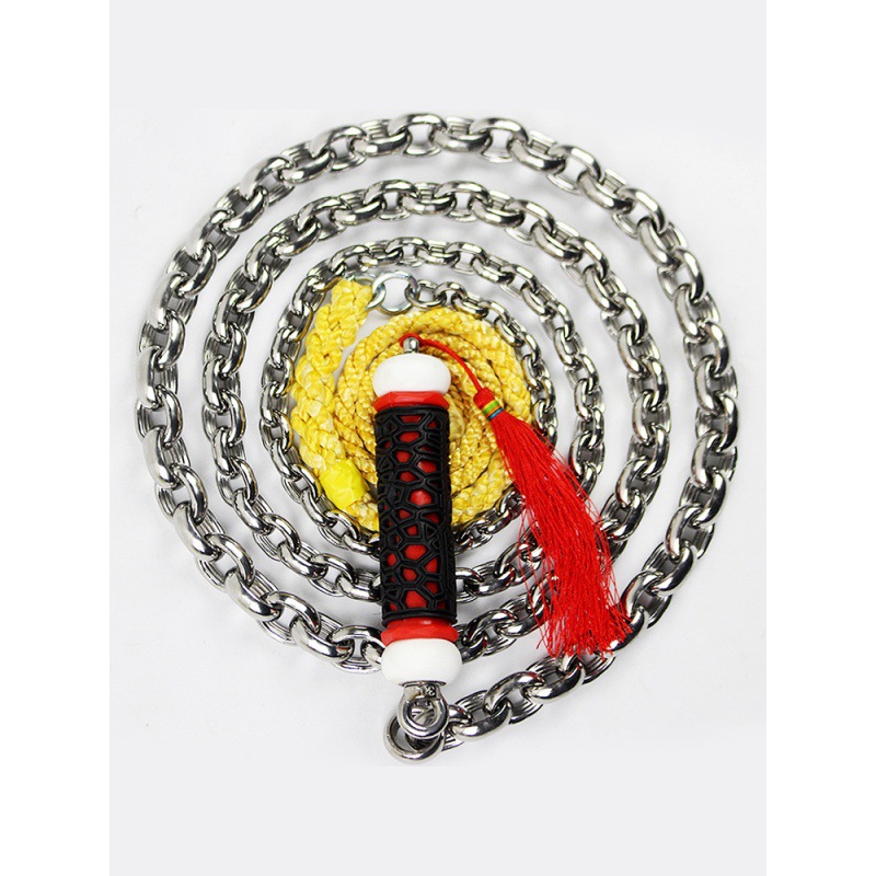 新型不锈钢麒麟鞭健身鞭甩鞭响鞭龙骨铁鞭子老年人铁鞭摔钢鞭大全