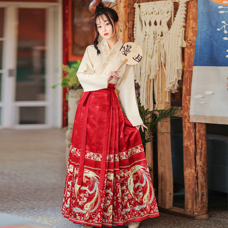Song Style Women's Han Chinese Clothing New Adult Hanfu Daily Wear Spring Chinese Style Summer Modified Version Super Fairy Ancient Costume Suit