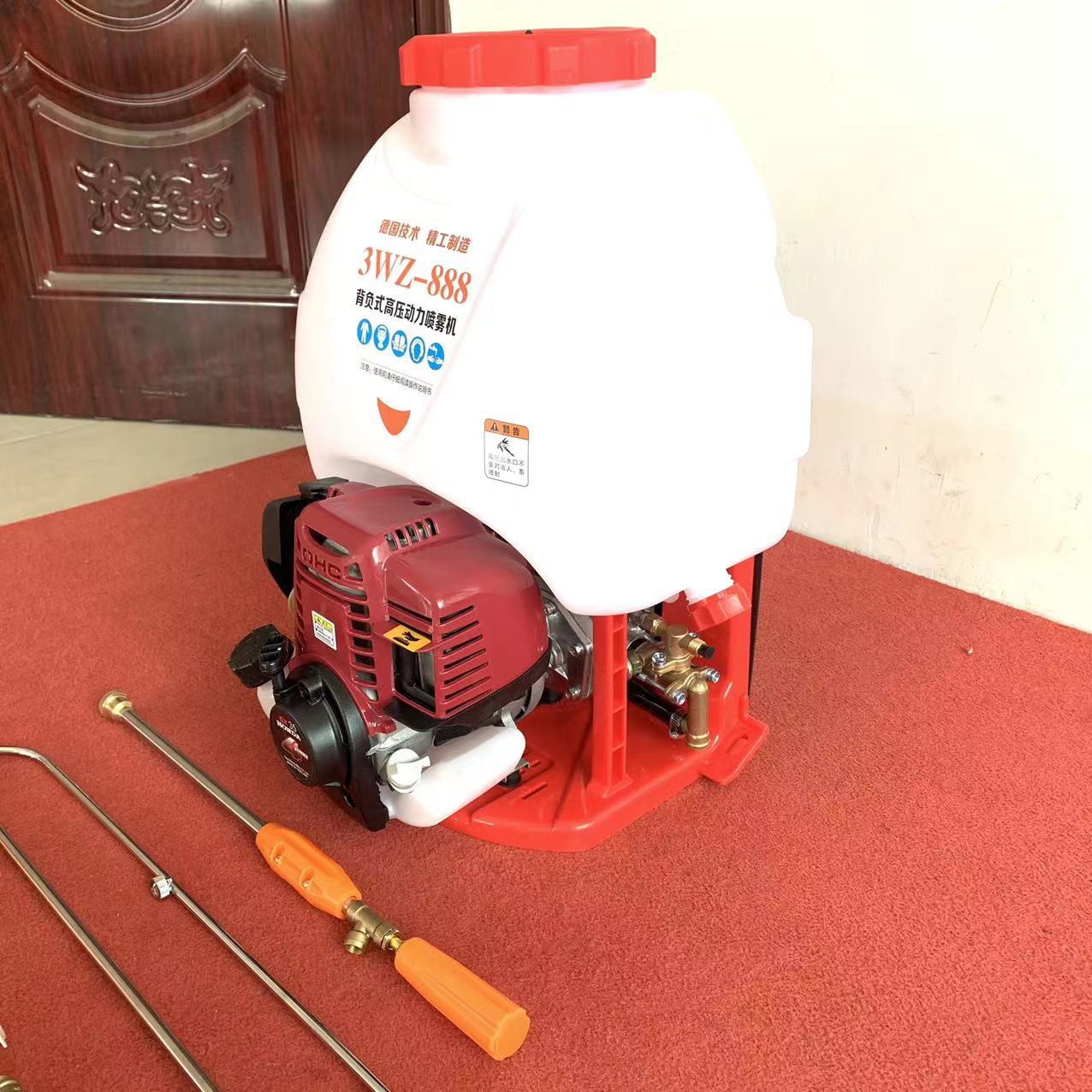 超远射程高压机动喷雾器室内外背负式消毒打药机园林杀虫喷药机