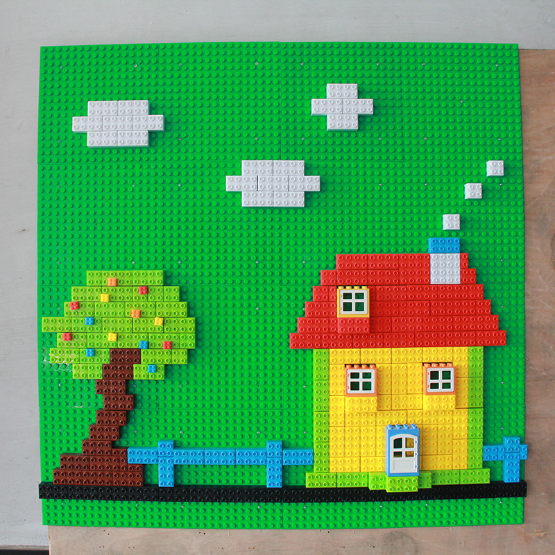 幼儿园新款拼插10岁大颗粒背景墙拼装益智建区域构建墙面智力游戏