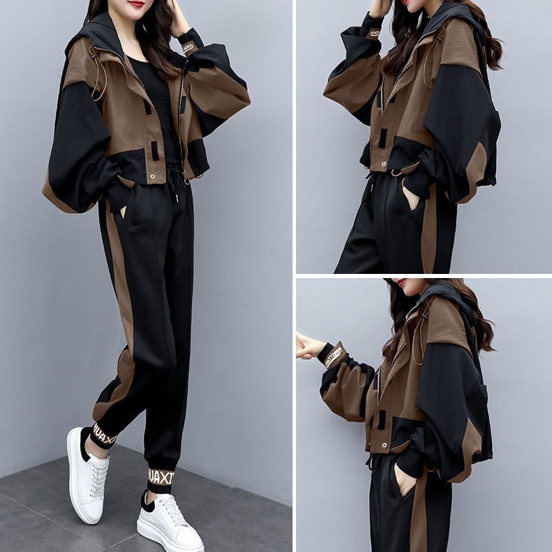单/套装春秋女装2024新款洋气休闲时尚运动服气质名媛秋装两件套