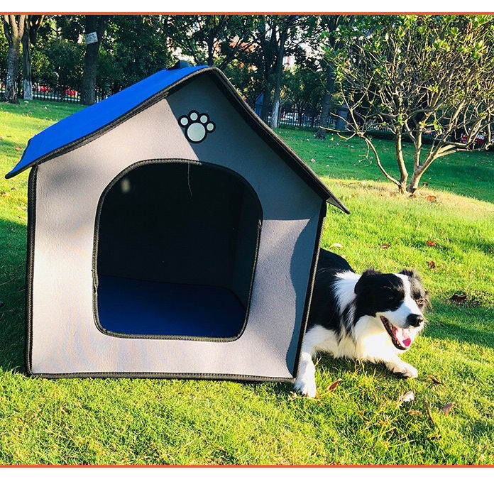 户外防水狗窝秋冬保暖防雨防风狗狗房子四季通用室外产房垫子防寒