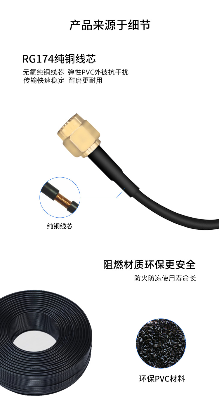 l1 l5/北斗b1/b2有源天线 双模双卫星高精准定位导航车载gps天线