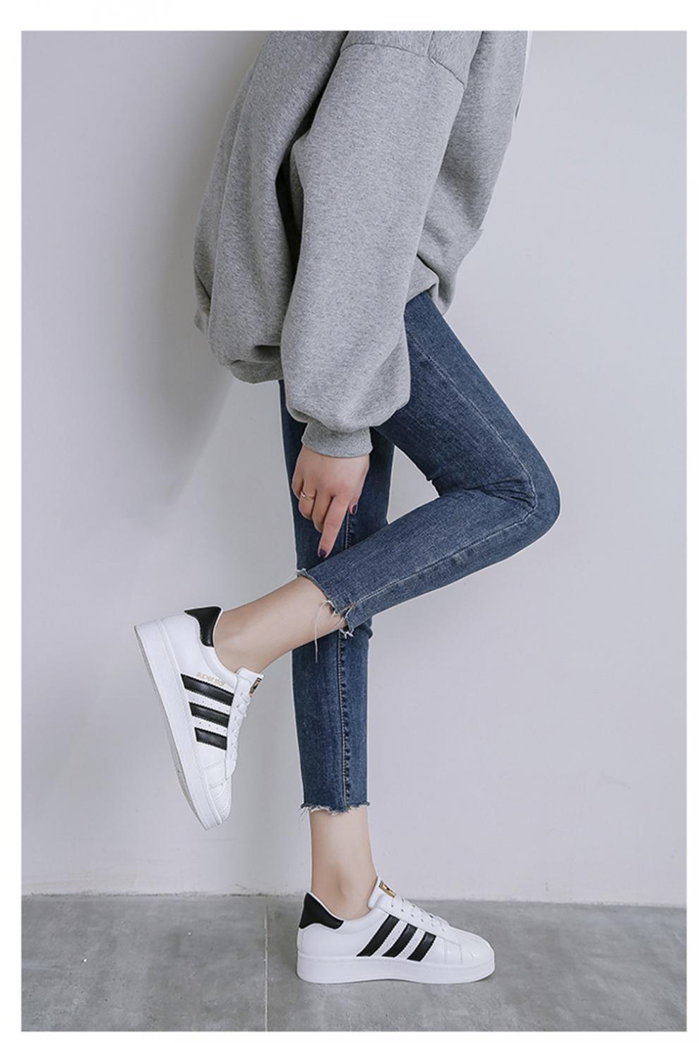 女生小白鞋春季款小白鞋春季新款贝壳鞋女春夏季韩版白色板鞋潮流