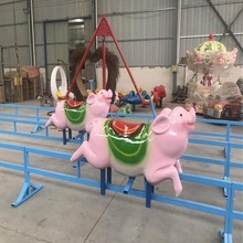 景区农庄网红无动力游乐设备小猪快跑亲子互动坑爹过山车儿童设施