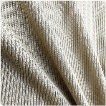 针织面料170g人丝氨纶2*2坑条罗纹 轻薄冰爽丝凉感春夏圆领连衣裙