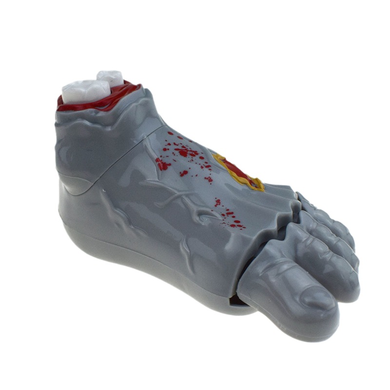 新奇有趣发条灰色僵尸鬼脚上链会走的鬼怪公仔万圣节玩具跨境货源