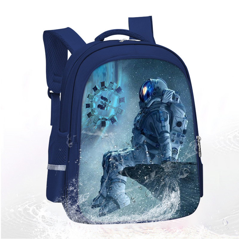 新款跨境宇航员书包科幻帅气高颜值儿童书包小学生1~3年到4~6年级-阿