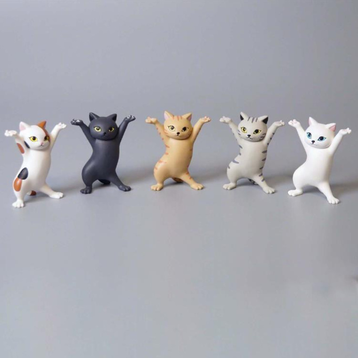 创意5款猫咪 1棺抬棺猫公仔 微景观摆件蛋糕装饰 创意小礼品