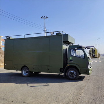 黄牌特种后勤保障餐车 部队流动夫妇车整车报价 可拓展移动快餐车