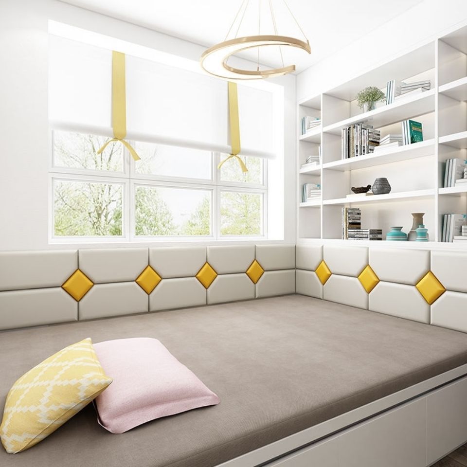 榻榻米床围软包炕围墙贴背景墙防撞电热炕自粘卧室床头板靠背