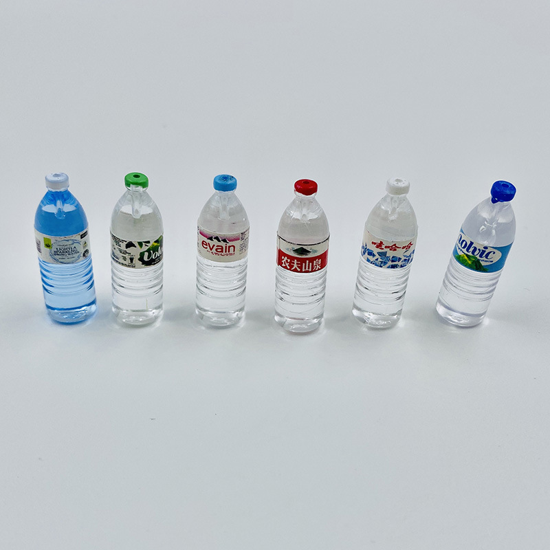 矿泉水 仿真便利店diy迷你道具挂件树脂小酒瓶混款小瓶子diy批发