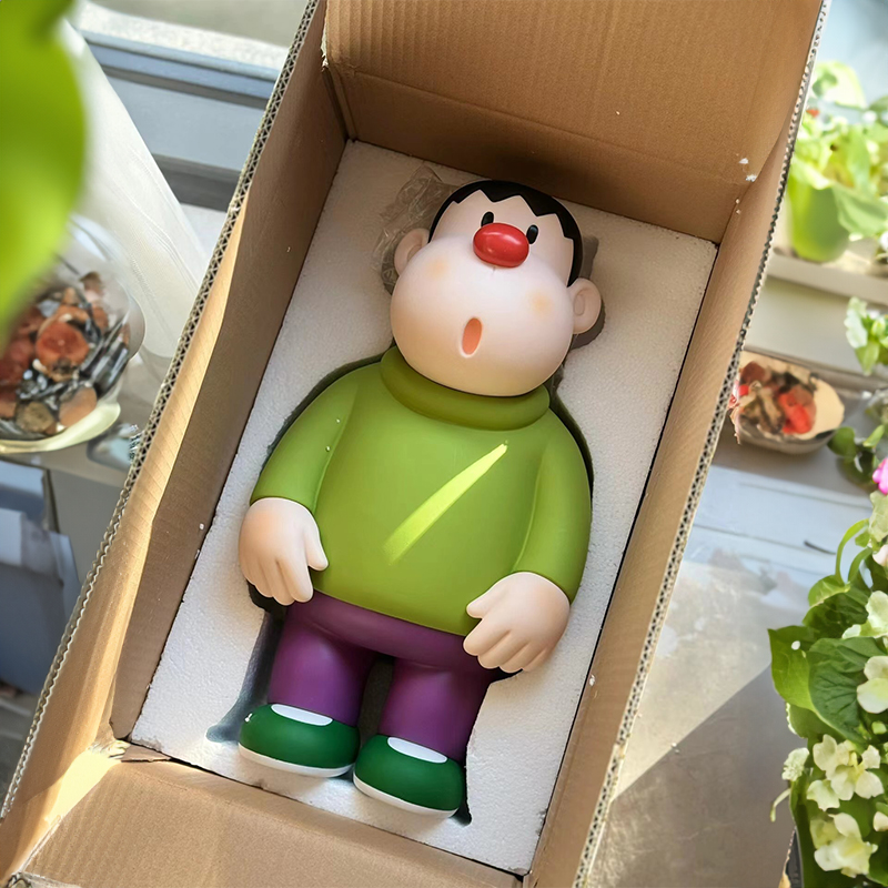 歪头胖虎大手办卡通动漫潮玩桌面小摆件玩偶玩具生日礼物男生女生