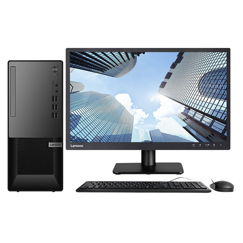 适用联想台式电脑i5 i3高配办公家用商用网课学习游戏整机机全套