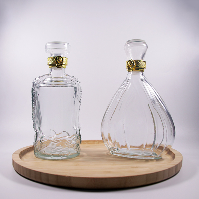 厂家批发高白料500ml一斤装白酒瓶空酒瓶玻璃瓶药酒瓶黄酒果酒瓶