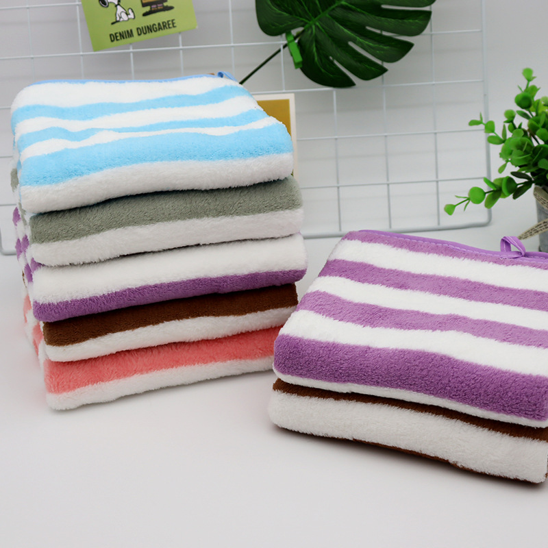 Factory Wholesale Coral Fleece Facecloth Absorbent Soft Lint-Free Face Wiping Towel Unisex Towel