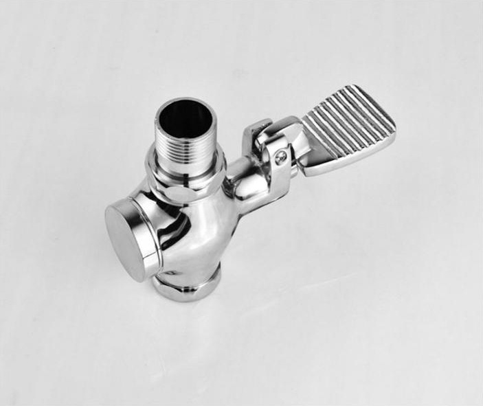 蹲便器冲洗阀a87873c延时大便阀1寸脚踏延时阀蹲厕冲洗阀