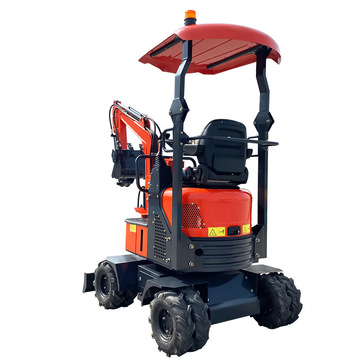 轮式微型小型挖掘机工程农用4轮小挖机4轮挖土破碎推土轮式小挖机