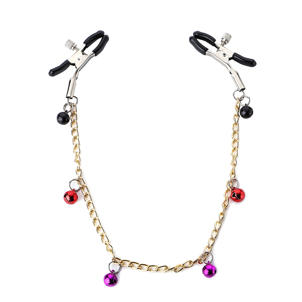 情趣乳头夹子另类调情铃铛乳头松紧夹子金属咪咪夹乳夹性用品