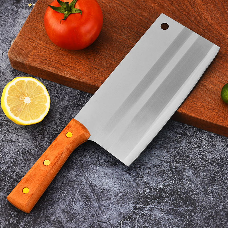 5寸切片 家用木柄菜刀厨房切菜切肉刀厨房刀具