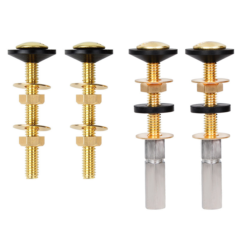 品质马桶水箱螺丝固定铜螺栓铜材质座便器六角螺母跨境亚马逊ebay