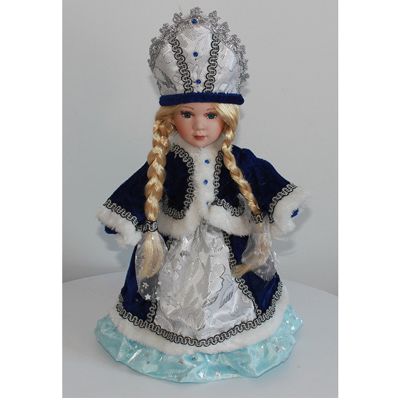 kevina出品30厘米俄罗斯雪娃雪姑娘洋娃娃圣诞礼品玩偶冬装娃娃