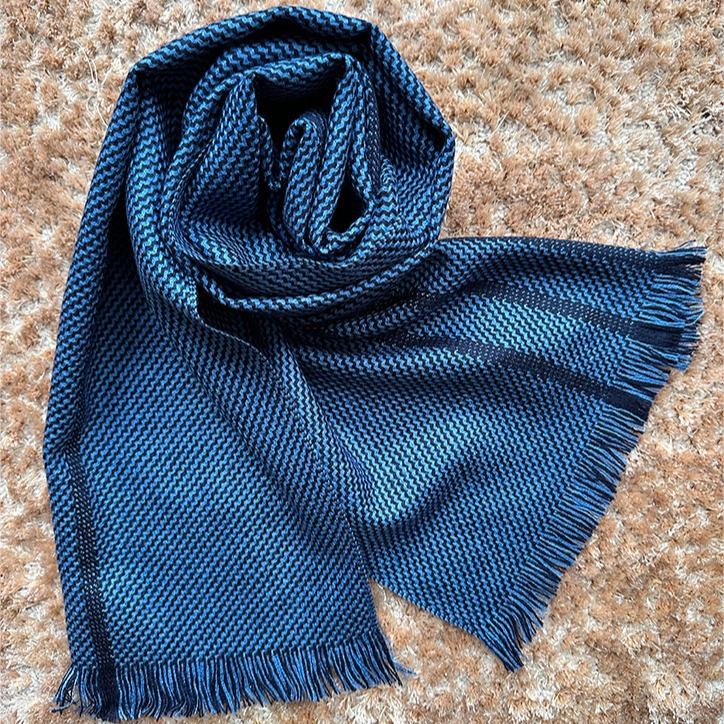 g1男士100%精纺羊毛保暖防风春夏秋冬围巾骑行速干户外弹力蓝色