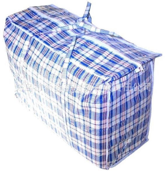 普通格子袋编织袋蛇皮袋无纺布袋搬家袋806030