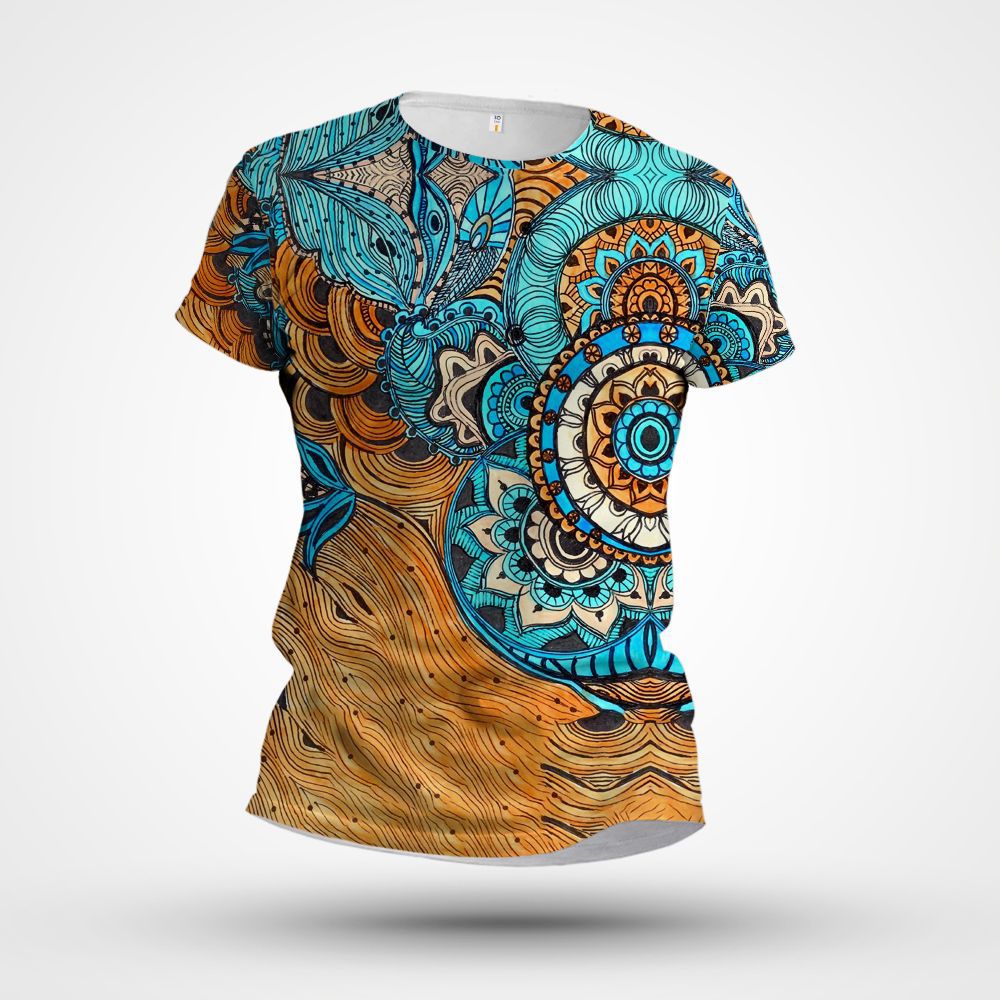 2021跨境外贸夏款男装 3d数码印花男女式时尚宽松短袖t恤 批发