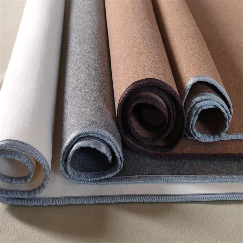 5mm厚包边书画羊毛毡垫书法垫国画毛毡垫工笔画毛笔字垫布画毯