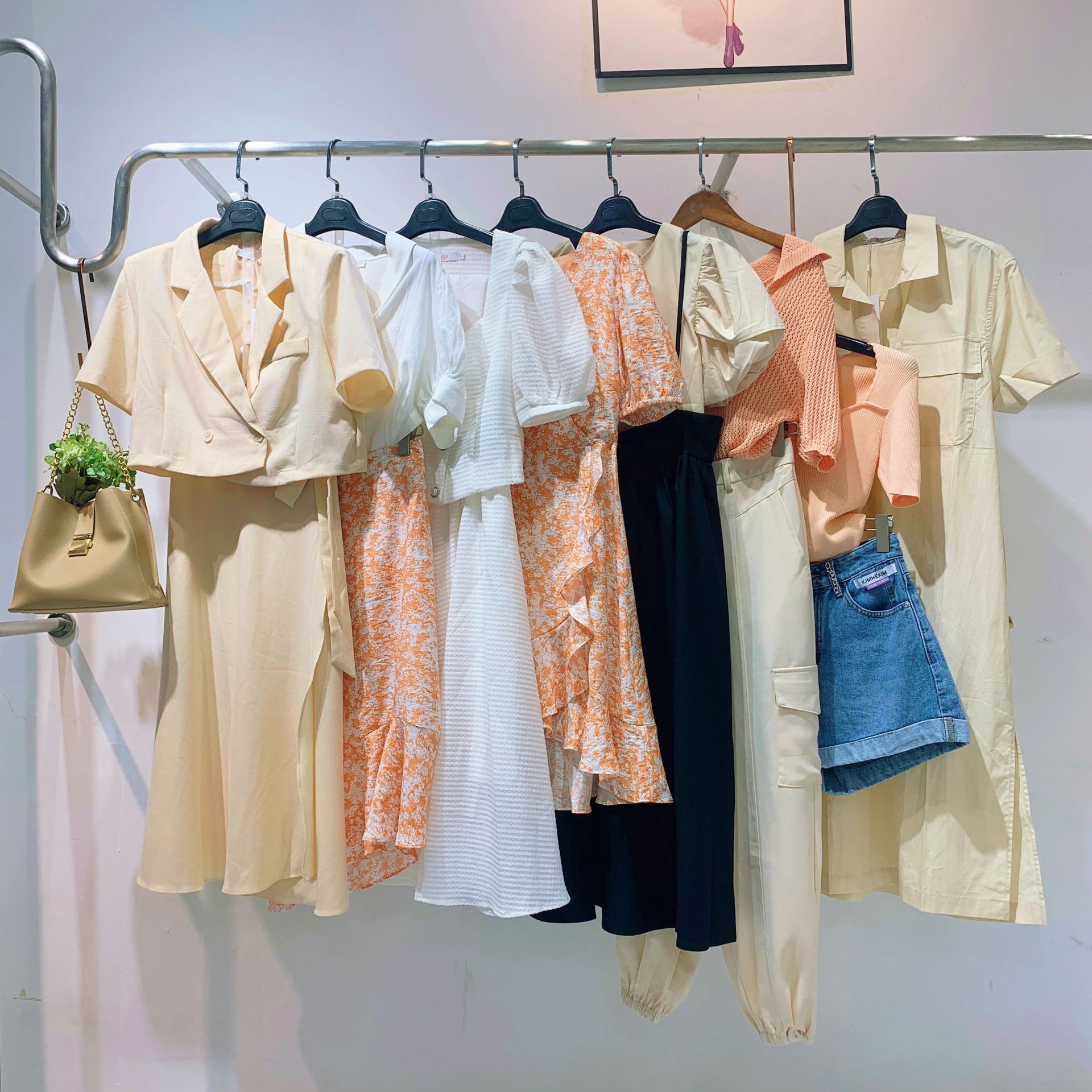 茵曼撤柜尾单剪标大牌女装高端专柜库存尾货清仓批发地摊直播货源