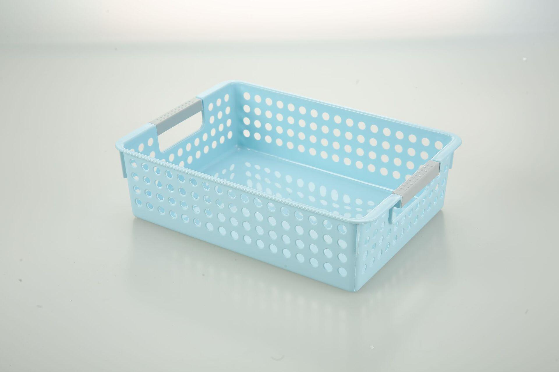 日式可叠加收纳筐塑料幼儿园玩具书籍整理置物篮零件收纳篮厂家