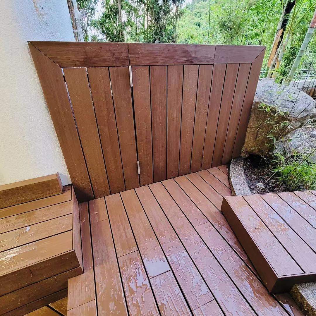 塑木地板户外室外庭院拼接防腐木塑地板阳台露台二代共挤塑木地板